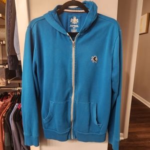 Bright Blue zip Express hoodie